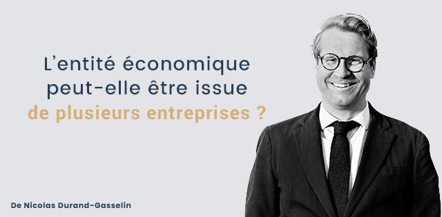 L’entité économique peut-elle être issue de plusieurs entreprises ?