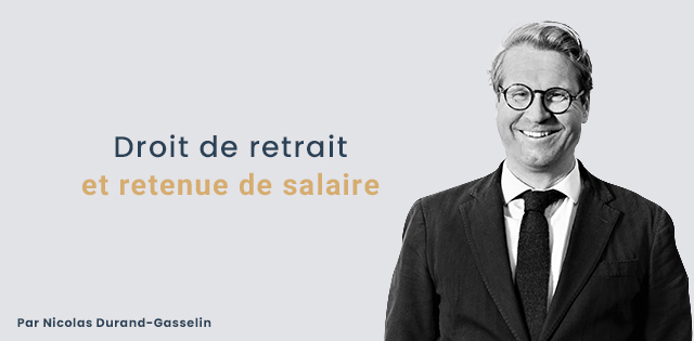 Droit de retrait et retenue de salaire