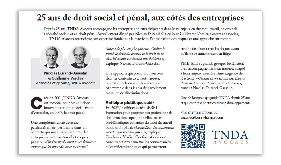L’Express, paru dans Le Guide du droit (Octobre 2026)